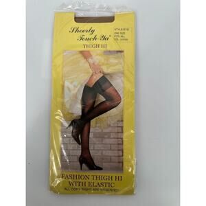 Sheerly Touch-Ya Thigh Hi 100% Nylon Stockings Style 610 Suntan